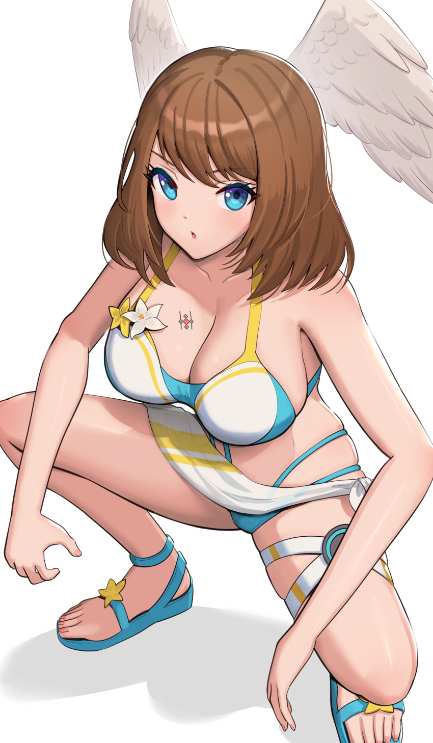 1فتاة: يا سخيفة_الدقة مغرية الصدور الكبيرة بيكيني أزرق_العيون الثدي_وشم الثديين بني_شعر انقسام الترقوة التعليق eunie_(xenoblade) رأس_أجنحة جونزاريز عالية_الدقة_مظهر_في_عارض_متعدد_الأشرطة_بيكيني_أسفل متعدد الألوان_بيكيني متعدد الألوان_ملابس_أظافر_تلميع_نينتندو_رسمي_بديل_زي مفترق_شفاه صنادل ردائه بسيط_خلفية بشرة القرفصاء ملابس السباحة الوشم الأبيض_الخلفية أجنحة xenoblade_(سلسلة) xenoblade_chronicles_3