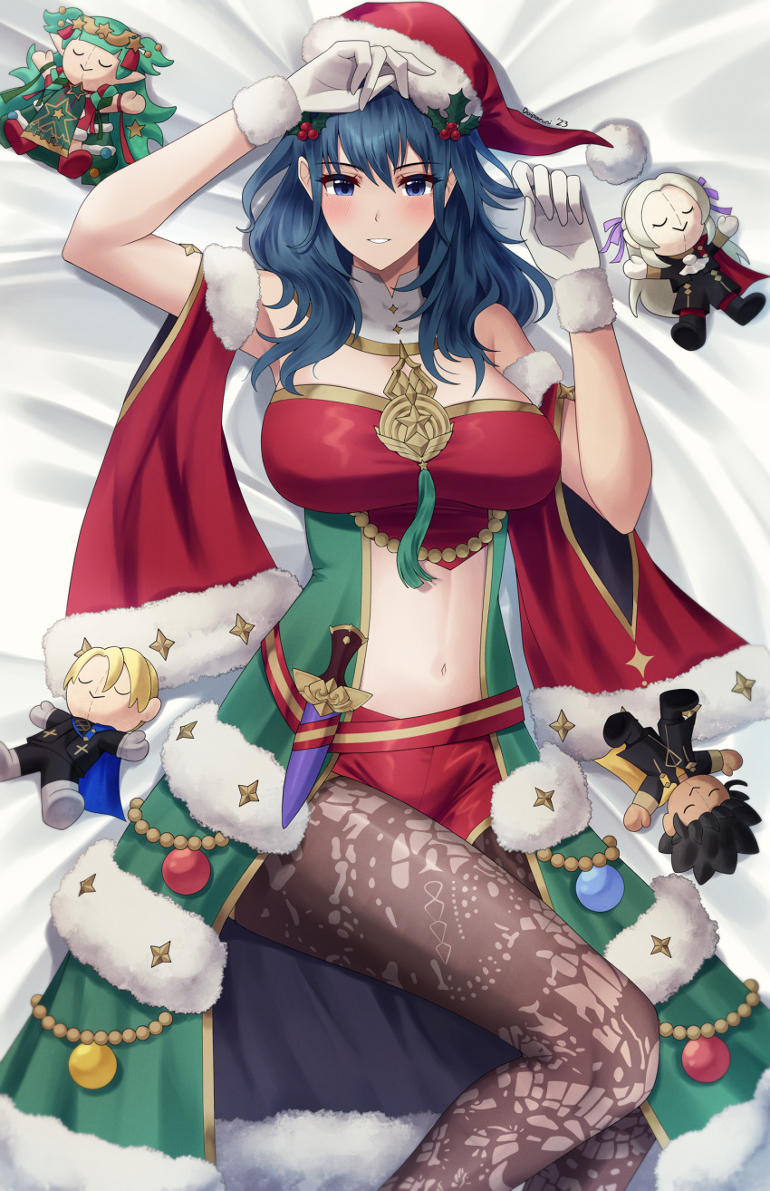 1 فتاة 1 فتاة مغرية عيون زرقاء byleth_(fire_emblem) byleth_(fire_emblem)_(أنثى) شخصية_دمية عيد الميلاد claude_von_riegan الملابس_قطع خنجر dimitri_alexandre_blaiddyd doiparuni edelgard_von_hresvelg fire_emblem fire_emblem:_three_houses fire_emblem_heroes قفازات قبعة عالية الدقة سكين الكذب متوسط_الشعر الهدال_شعر_ زخرفة السرة نينتندو Official_alternate_costume on_back جوارب طويلة pantyhose_under_shorts Patterned_legwear print_pantyhose santa_hat shorts sothis_(fire_emblem) sothis_(شتاء)_(شعار_النار)_بطن_مقطع_أزرق مخضر_شعر_سلاح_أبيض_قفازات