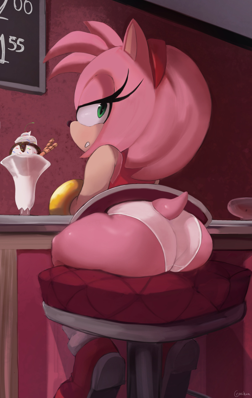 1girl amy_rose anthro ass big_ass الملبس cranihum dat_ass فستان أنثى_فقط قنفذ فروي look_at_viewer Looking_back سراويل داخلية أحذية sega تنورة منفردة sonic_the_hedgehog_(سلسلة) ملابس داخلية سكرتيرات بيضاء_سراويل بيضاء_ملابس داخلية