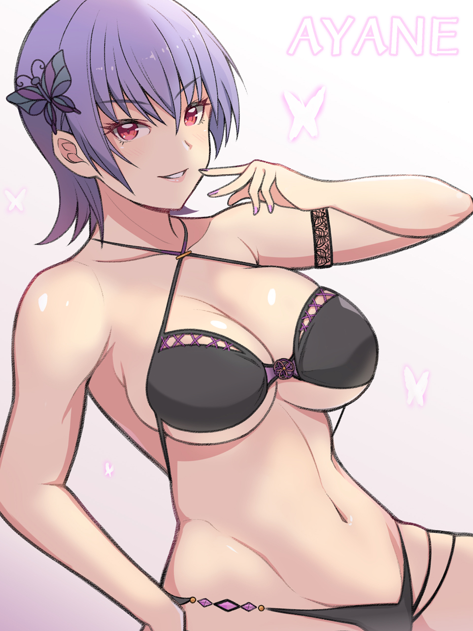 1girl ayane ayane_(doa) big_breasts بيكيني Butterfly_hair_ornament الانقسام dead_or_alive dead_or_alive_2 dead_or_alive_3 dead_or_alive_4 dead_or_alive_5 dead_or_alive_6 dead_or_alive_xtreme dead_or_alive_xtreme_2 dead_or_alive_xtreme_3 dead_or_alive_xtreme_3_ Fortune dead_or_alive_xtreme_beach_balleyball dead_or_alive_xtreme_venus_vacation konishiki_(52siki) kunoichi look_at_viewer purple_hair red_eyes short_hair silf tecmo voluptous