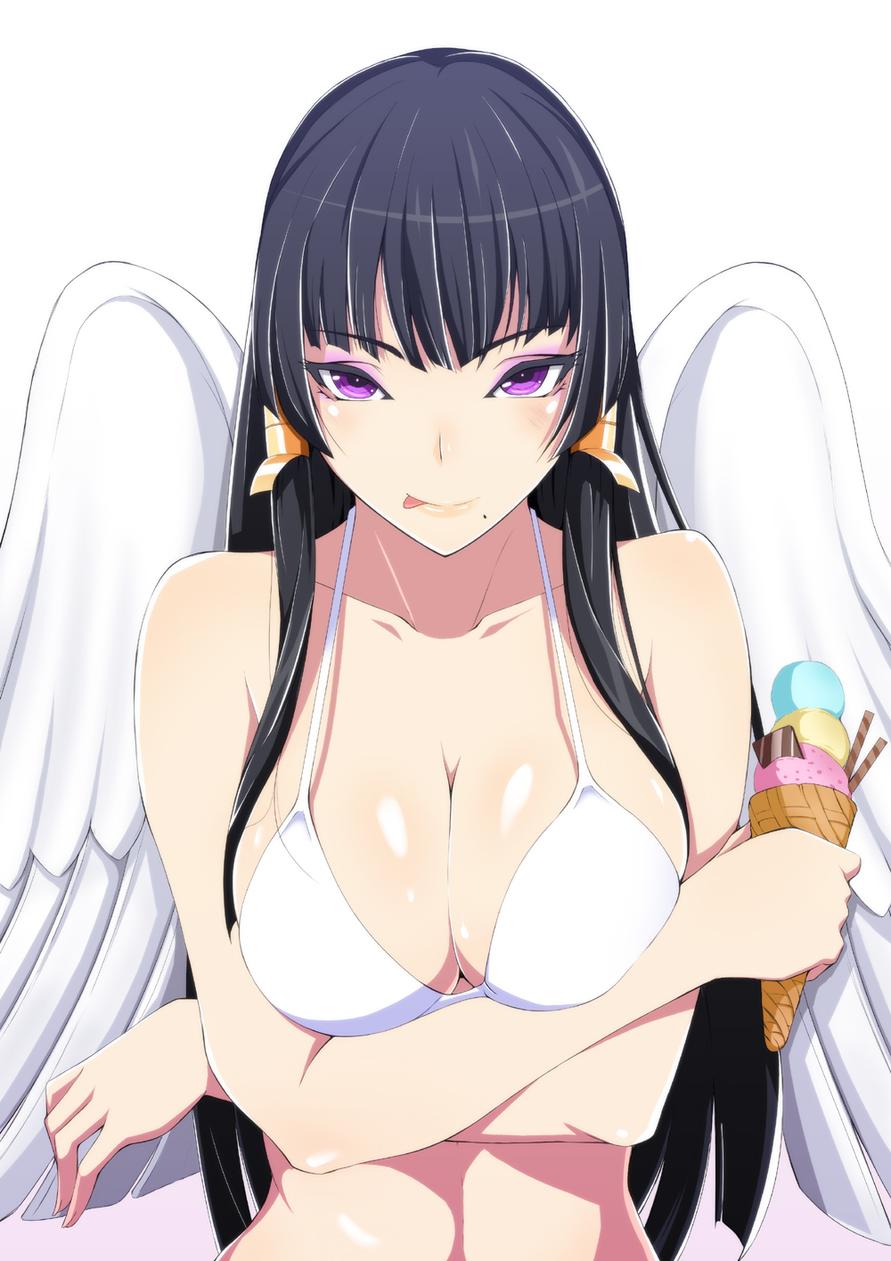 1girl 1girl: p مغرية عارية الأكتاف big_breasts بيكيني طائر_أجنحة أسود_شعر أحمر الخدود breast_hold الثديين انقسام الترقوة cross_arms dead_or_alive dead_or_alive_6 dead_or_alive_xtreme dead_or_alive_xtreme_2 dead_or_alive_xtreme_3 dead_or_alive_xtreme_3_fortune dead_or_alive_xtreme_beach_ كرة الطائرة الميتة_أو_الحياة_إكستريم_فينوس_ظلال العيون للإجازات أنثى_التركيز الغذائي التدرج_الخلفية_عالية_الدقة_قص_عقد_آيس_كريم_آيس_كريم_مخروط_كونيشيكي_(52سيكي) licking_lips_light_smile شفاه طويلة_شعر_مظهر_في_عارض مكياج الشامة_تحت_الفم نيوتنغو أرجواني_خلفية أرجوانية_عيون لامعة_جلد ملابس السباحة تيكمو لسان لسان خارج الجزء العلوي من الجسم أبيض_بيكيني أبيض_أجنحة أجنحة