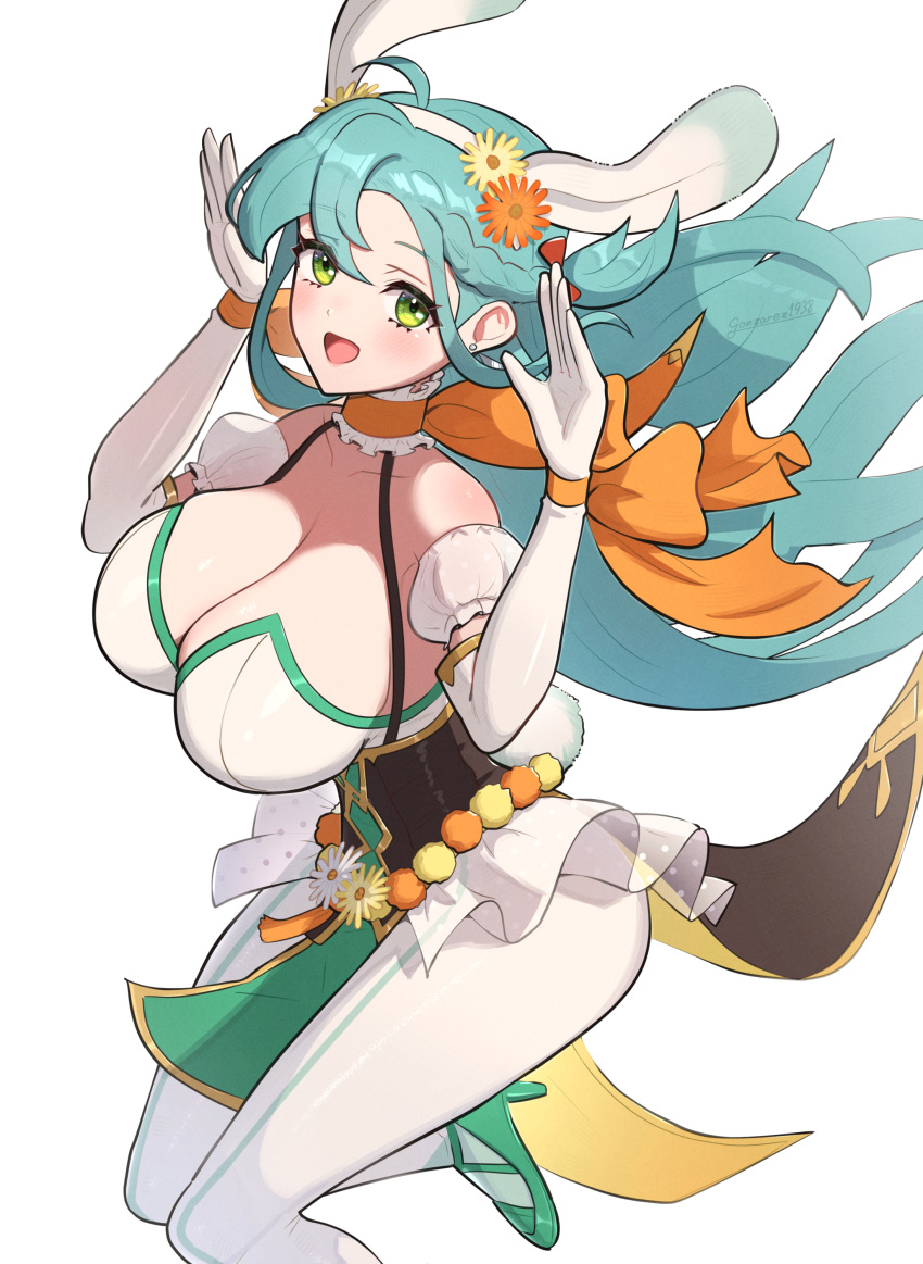 1girl 1girl 1girl:d سخيفة_res ahoge مغرية بديلة_زي_حيوان_آذان_أكوا_شعر عارية_أكتاف كبيرة_ثديين أحمر الخدود جديلة ثديين أرنب_آذان_فتاة_بدلة أرنب chloe_(fire_emblem) chloe_(spring)_(fire_emblem) قلادة انقسام تعليق منفصل_أكمام عيد الفصح الكوع_قفازات fake_animal_ears أنثى_فقط النار_ شعار fire_emblem_engage fire_emblem_heroes foot_out_of_frame قفازات جونزاريز أخضر_عيون خضراء_أحذية_كعب_عالي_عالية_شعر_طويل Looking_at_viewer نينتندو Official_alternate_costume مفتوح الفم برتقالي_جوارب طويلة ضيقة منتفخة_قصيرة_الأكمام منتفخة_الأكمام_أرنب_آذان_قصيرة_الخلفية_بسيطة_خلفية ابتسامة الحمالات الفخذين_طويلة_شعر أبيض_خلفية بيضاء_قفازات بيضاء_جوارب طويلة