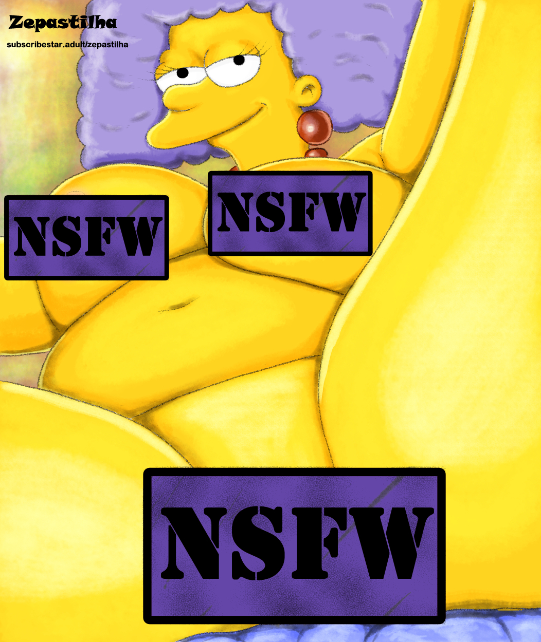 الحمار الكبير big_breasts جبهة مورو السمينة.  selma_bouvier the_simpsons