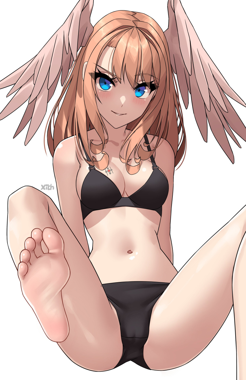 1girl 1girl 1girl مغرية بديلة_زي حافية القدمين كبير_الثديين أزرقين عيون eunie_(xenoblade) أقدام أنثى_فقط_صنم_القدمين look_at_viewer نينتندو تقديم_أقدام_عرض_أقدام_أبيض_خلفية أجنحة أجنحة_على_الرأس x_xith_x xenoblade_(سلسلة) xenoblade_chronicles_3