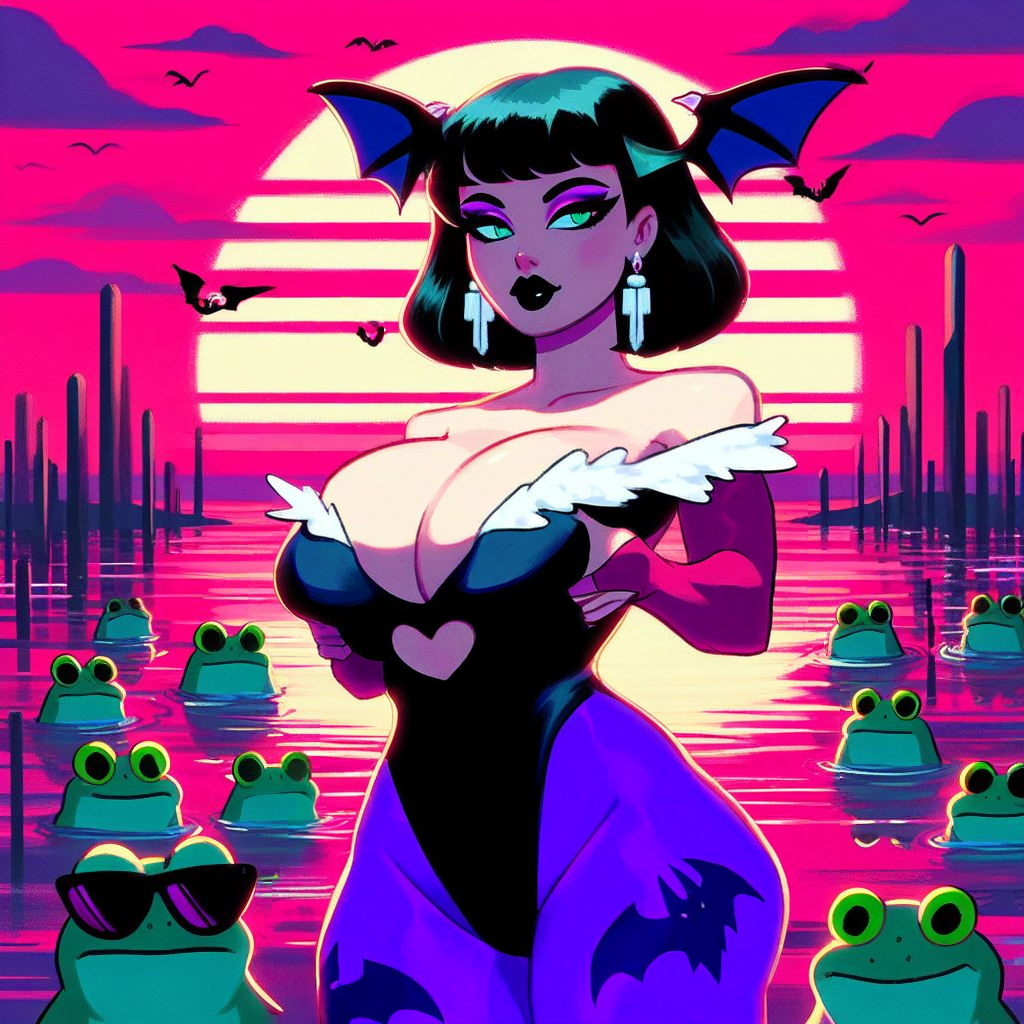 ai_generated Bat_wings big_breasts black_hair black_lipstick bodysuit darkstalkers الأقراط Grabbing_own_breast green_eyes head_wings headwings legwear مكياج morrigan_aensland morrigan_aensland_(cosplay) short_hair جوارب غروب الشمس vampire_savior