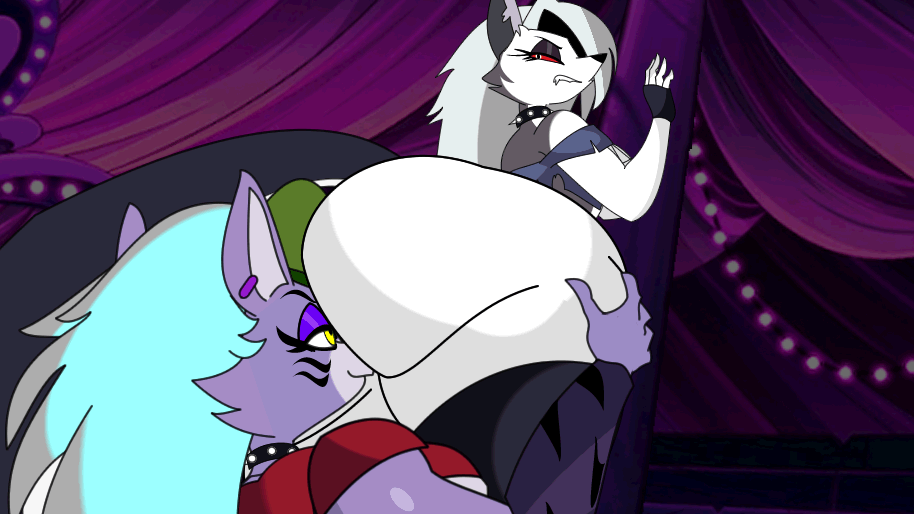 against_pole anthro big_ass breast_press breasts bubble_buted_female crossoverface_in_ass five_nights_at_freddy's five_nights_at_freddy's:_security_breach furry_female gif hand_holding hand_on_ass helluva_boss Legs_together loona_(vivzmind) Push_ass الهرم_(فنان) rimming_female_wolf_(fnaf) sexy_body استنشاق الذيل يوري
