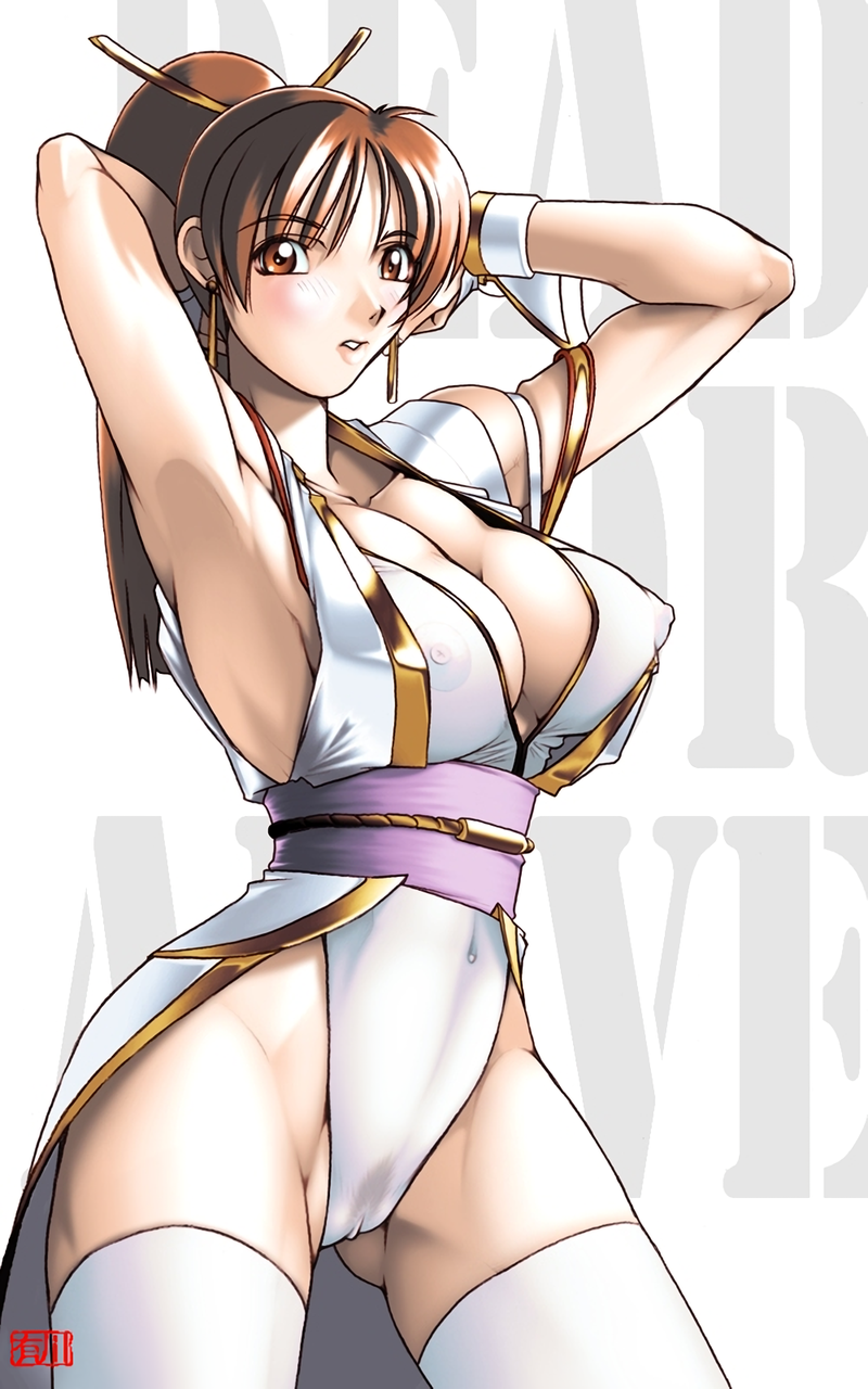 1GLER AREOLA areola_bulge arikawa arms_up Athletic Athletic_female big_breasts brown_eyes brown_hair cleavage cleavage_cutout dead_or_alive dead_or_alive_alive_alive_alive_alive_3 dead_alive_4 dead_alive_ _or_alive_xtreme_3 dead_or_alive_xtreme_3_fortune dead_or_alive_xtreme_beach_volleyball dead_or_alive_xtreme_venus_vacation erect_niples endual_focus female_only hourglass_figure kasumi kunoichi legwear empy skimpy_clothes جوارب تمدد tecmo wide_hips