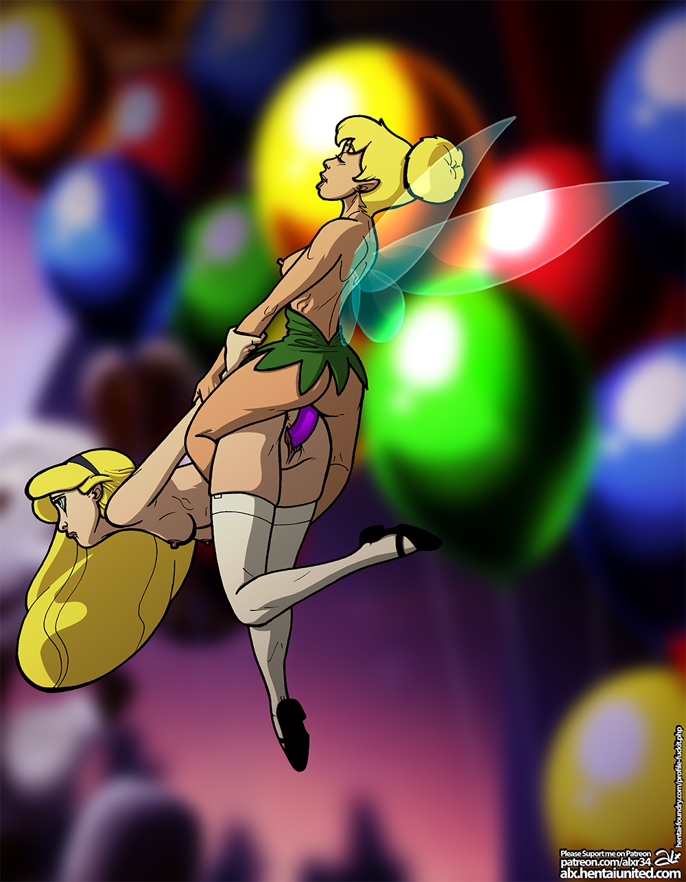 2_girls alice_(ديزني) alice_in_wonderland alice_in_wonderland_(1951_film) alice_liddell alx_(fuckit) مؤخرة كروس ديزني ديزني_فيريز double_dildo fairy fairy_size fairy_wings human interspecies حلمات peter_pan_(1953_film) كس تينكر_بيل يوري