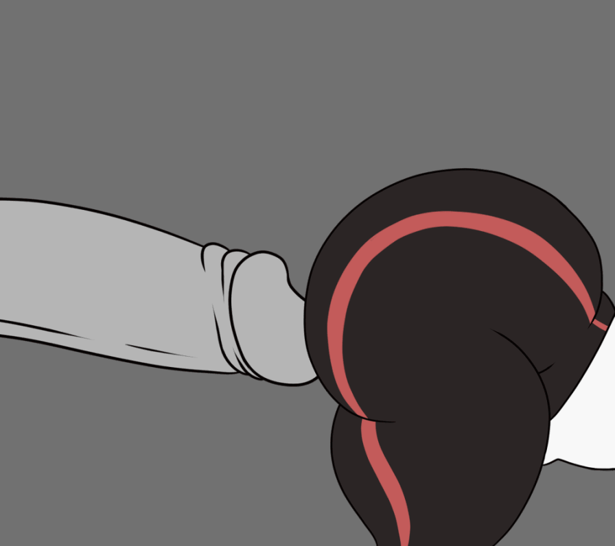 1boy 1girl 2d 2d_(artwork) 2d_animation 2d_artwork ass big_ass big_penis black_hair bubble_ass bubble_butt clothesed_female_nude_male clothing gif gym_clothes imminent_sex jaiden_animations jaidens_mom milf no_background penis ponytail scarecorrode thick thick_ass thick_penis thick_thighs legs thunder_thighs youtube
