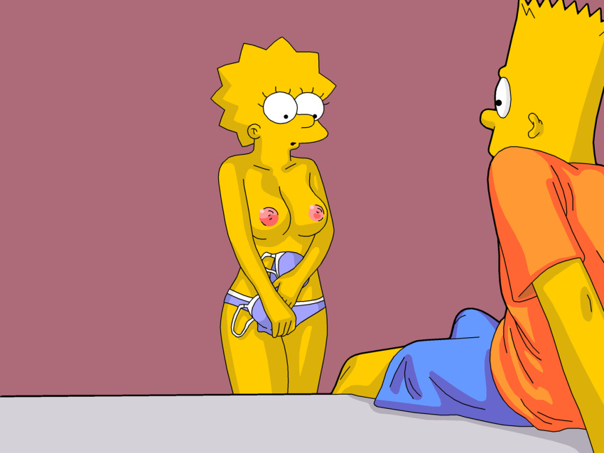 بارت_سيمبسون الثديين الأخ_و_الأخت evilweazel_(فنان) ليزا_سيمبسون سراويل the_simpsons