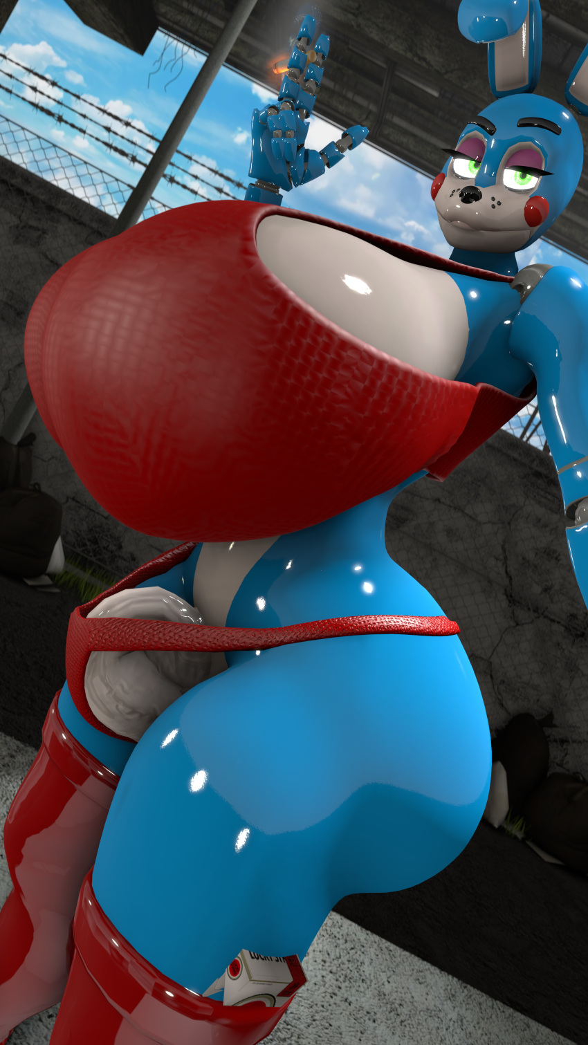 1boy 1futa 3d big_balls بيكيني سيجارة Five_nights_at_freddy's futanari Heeled_boots big_cock Hyper_breasts hypfutalover look_at_viewer source_filmmaker tagme Toy_bonnie_(fnaf)