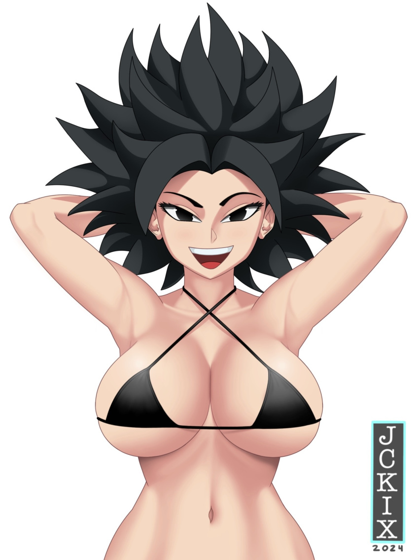 1فتاة الإبطين الأسلحة_خلف_الرأس Artist_logo big_breasts bikini_top العاهرة black_hair caulifla انقسام dragon_ball dragon_ball_super أنثى_only عاهرة jckix_art فاتحة البشرة_أنثى فاتحة الجلد منحرف_أنثى سايان sex_invitation sex_suggestive