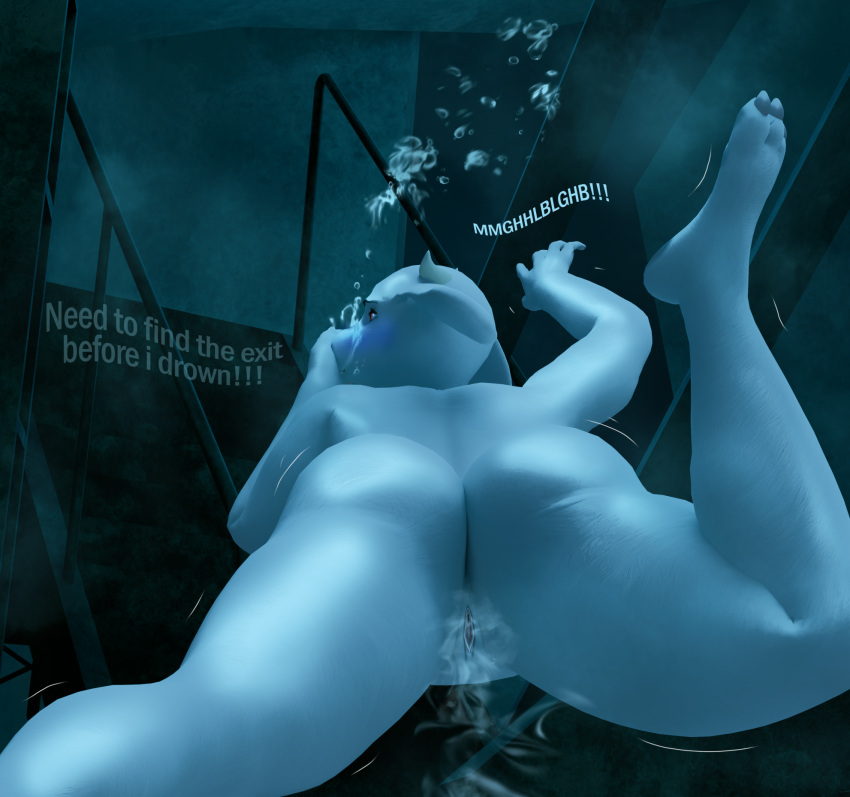 1girl 3d 3d_(artwork) air_bubbles anthro aquaphilia asphyxiation ass blender bubbles danil4h dialogue drowning ejaculation english_text female fetish freediving furry goat gurgling inner_monologue mature_female milf moaning nude ocean orgasm pussy pussy_juice sea shipwreck skinny_dipping solo squirting swimming text toby_fox toriel undertale undertale_(series) underwater water