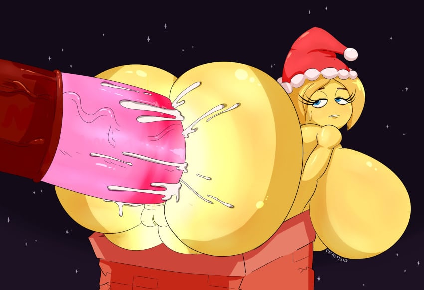 2018 absurd_res anal anal_sex artist_name artist_signature big_ass big_ass big_breasts big_penis blonde_hair blue_eyes breasts chimney totally_nude dat_ass emoji_(race) الحاجبين الرموش gigantic_penis high_res holidays huge_ass huge_ass huge_breasts huge_cock huge_hyper_genitalia hyper_penis looking_at_partner looking_back mary_meh mrs._meh no_nipples nude nude_female pipes pussy ridiculous_fit sex signature stuck stuck_in_chimney stuck_in_pipe tasteofchoklit the_emoji_movie