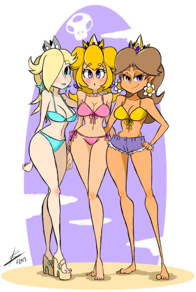 ملابس ثدي bigdead93 mario_(series) نينتندو princess_daisy princess_peach rosalina