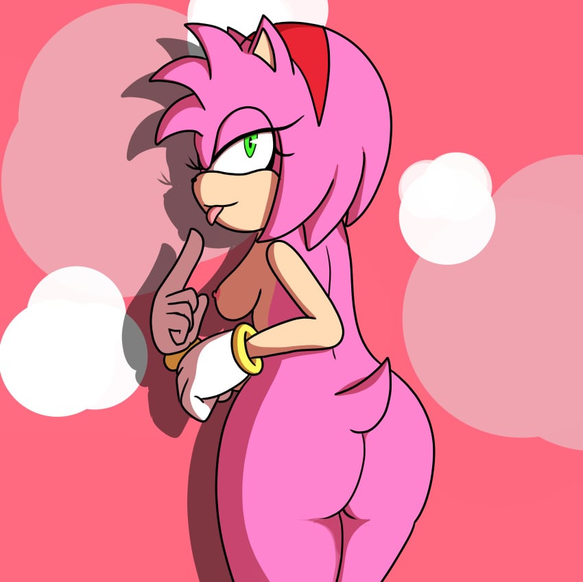 1فتاة amy_rose مؤخرة ثديين أنثى فقط قفازات عيون خضراء أنثى عارية عارية سيجا متعجرفة وجه متعجرف سونيك القنفذ (سلسلة)