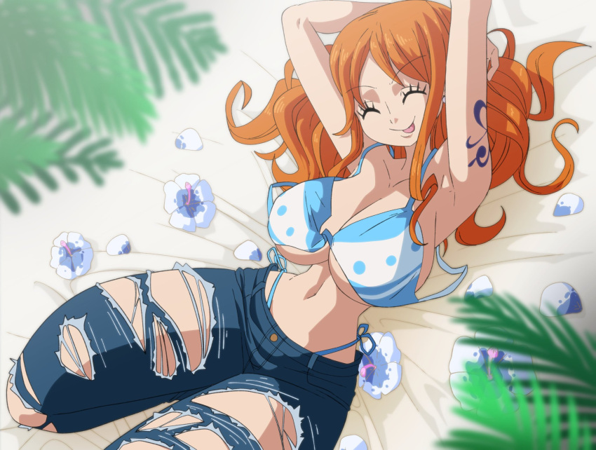 1girl 1girl 1girls 2023 anime_style armpits_above_head arms_up beach beach_wear stomach_button_bikines_bikini_bottom_bikini_bottom_blue_bikini_top_blue_flower_blue_jeans_bra_size_threads_with_cospet_women ... وضعية وضعية ما بعد تخطي الوقت ملابس ممزقة جينز ممزق بنطال ممزق رملي نحيف خصر نحيف نحيف خصر نحيف ابتسامة مبتسمة للمشاهد وحيد أنثى أنثى منفردة معدة أنثى طويلة أنثى أطول فتاة أطول وشم وشم على الذراع وشم ذراع بدون نص سميك أفخاذ سميكة فخذان رقيق أنثى رقيقة خصر رفيع لسان لسان خارج شجرة أشجار حمالة صدر غير مخطَّطة بيكيني أبيض أسفل بيكيني أبيض الجزء العلوي من بيكيني أبيض زهرة بيضاء أنثى أصغر سنًا