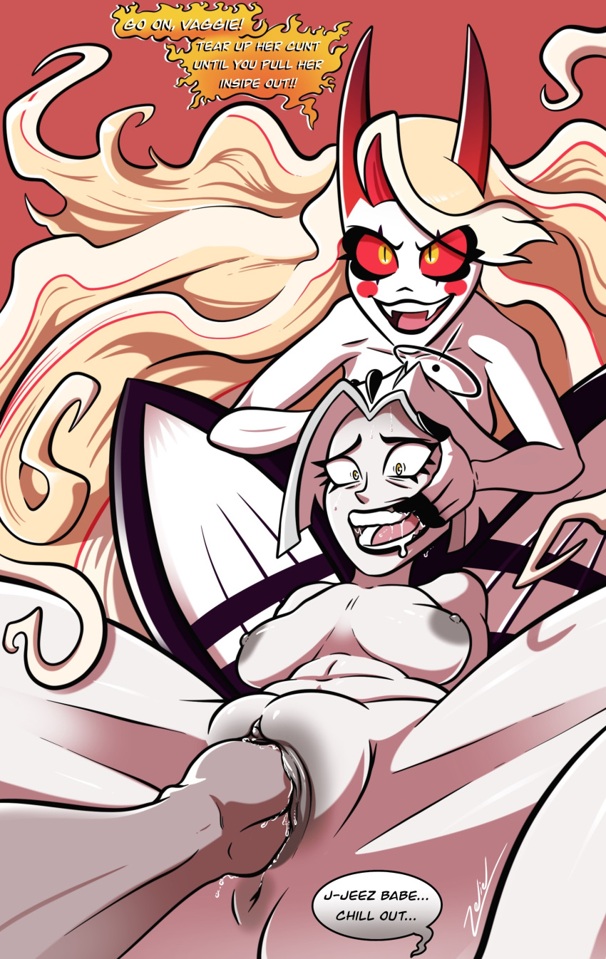 فتاة واحدة ملاك أجنحة الملاك غاضبة شرج شعر أشقر عبودية تشارلي مورنينج ستار (فندق هازبين) عقاب هزيمة هزمت هزمت الشريرة شيطان حدقة متسعة أنثى/أنثى اغتصاب بمساعدة أنثى أنثى فقط قبضات قسرية بشرة رمادية هالة فندق هازبين قرون اغتصاب مثليات عود (فندق هازبين) حلمات مهبل عصير مهبل موافقة مشكوك فيها اغتصاب عيون حمراء لعاب فقاعة كلام عرق أسنان لسان ثلاثي فاجي (فندق هازبين) فيفيان ميدرانو فيفزي بوب شعر أبيض أجنحة عيون صفراء يوري زيليل زيليل يرسم