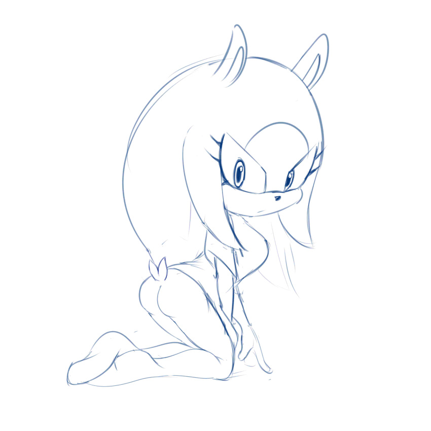 1:1 1girl 2023 absurd_res afrosoricid anthro ass ملابس بلا قاع featureless_feet freeflyspecter hair_down idw_publishing long_hair Looking_at_viewer الثدييات على الركبتين sega قميص Shirt_only رسم جانبي sonic_the_hedgehog_(idw) sonic_the_hedgehog_(series)urge_the_tenrec tail Tenrec view_from_side